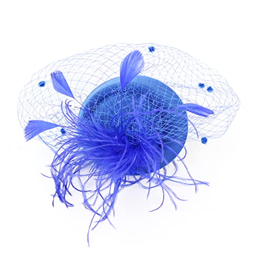Healeved Beret Haarschmuck Aus Gauze Royal Blau Elegantes Haaraccessoire Für Hochzeiten Festivals Und Fotoshootings Für Einen Charmanten Look von Healeved