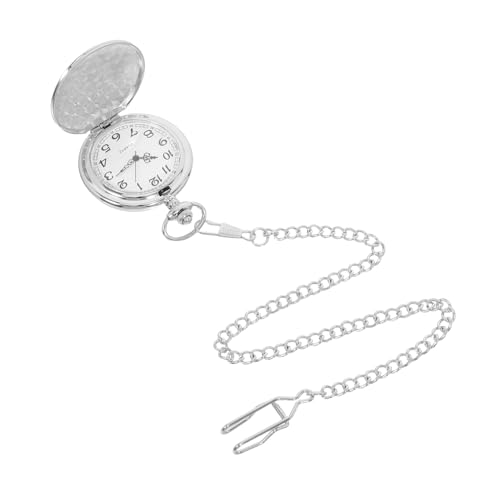 Healeved Vintage Mechanische Taschenuhr mit Sicherem Klappdeckel Präzisem Handaufzug Langlebigem Metallgehäuse und Flexibler Hängefunktion Klassische Uhr für Männer und Frauen zu Formellen von Healeved