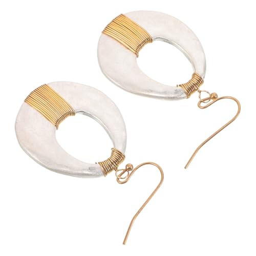 Healeved Vintage Ohrringe Damen Matte Unregelmäßige Große Creolen Hypoallergene Retro Geometrische Dangle Ohrschmuck Für Alltag Party von Healeved