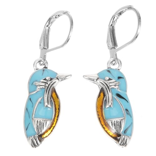Healeved Vintage Silberne Vogel Ohrringe Damen Modische Hängende Tier Ohrschmuck Langlebige Legierte Baumelohrringe Eleganter Schmuck für Alltag und Geschenk von Healeved