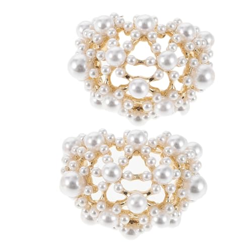 Healeved Vintage Stil Perlen Cluster Ohrstecker Französischer Geometrischer Hohlraum Ohrring Leichtes Design Komfortabel und Langlebig Geeignet für Hochzeiten und Besondere Anlässe von Healeved