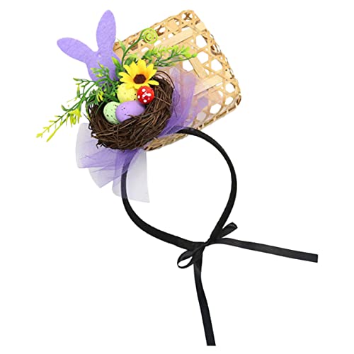 Healeved Dekorative Ostern Stirnband Nest Form Frauen Haarband Cosplay Party Headwear Ostern von Healeved