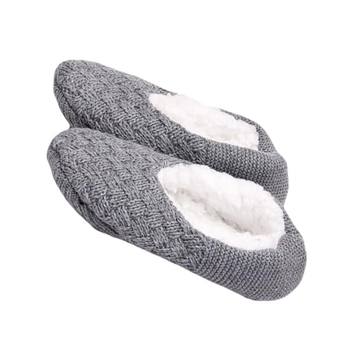 Healeved Warme Winter Haussocken mit Rutschfester Sohle Gemütliche Dicke Slipper Socken für Erwachsene Elastisch und Sicherer Halt Glatten Böden für Kalte Tage von Healeved