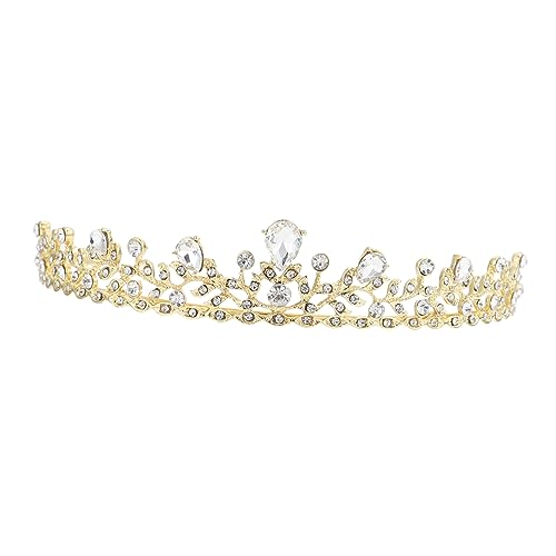Healeved Wasserdichte Braut Tiara mit Funkelnden Strasssteinen Leicht Tragbare Prinzessin Krone für Hochzeit Party und Festliche Anlässe Langlebiges Hochzeits Haaraccessoire für Damen von Healeved