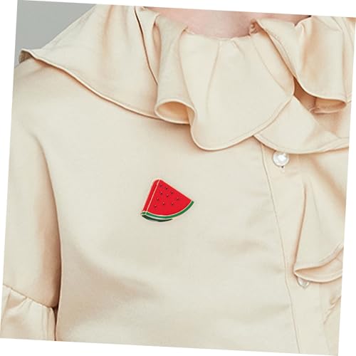 Healeved Wassermelonen Brosche Pin aus Kreative Anstecknadel für Damen Eleganter Frucht Clip Vielseitig Tragbar an Kleidung Pullovern Schals von Healeved
