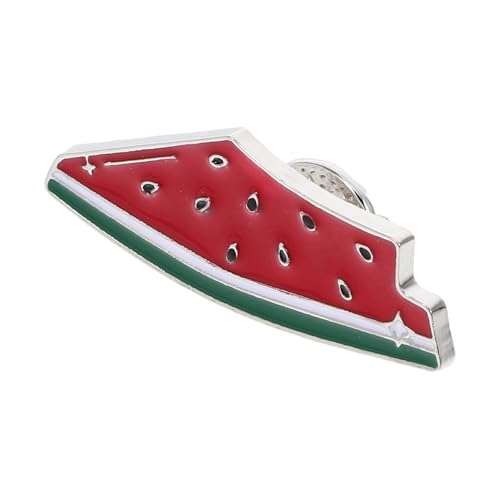 Healeved Wassermelonen-brosche Emaille Pin Fruchtförmige Kreative Modische Anstecknadel für Damen Vielseitig für Kleidung Taschen Hüte Langlebig Farbecht und Kompakt Stilvolles Accessoire von Healeved