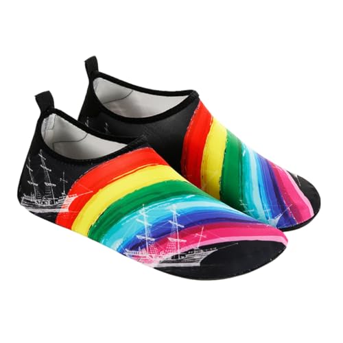 Healeved Wasserschuhe Herren Badeschuhe Atmungsaktiv Leicht Schnelltrocknend rutschfest Für Wassersport Strand Surfen Tauchen Segeln von Healeved