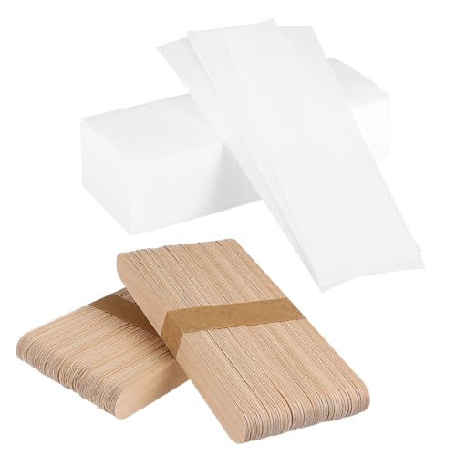 Healeved Waxing Kit 100 Sticks 100 Streifen Haar Stick Wachs Gesichtswachsstreifen Einfache Haarentfernung von Healeved