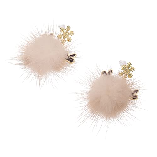 Healeved Weiche Ball Ohrstecker mit Schneeflocken Hirschgeweih Design Hautfreundlich Komfortabel Festliche Weihnachtsohrringe für Mädchen Geeignet für Partys und Alltag Healeved Weiche Ball Ohrstecker mit Schneeflocken Hirschgeweih Design Hautfreundlich Komfortabel Festliche Weihnachtsohrringe für Mädchen Geeignet für Partys und Alltag von Healeved