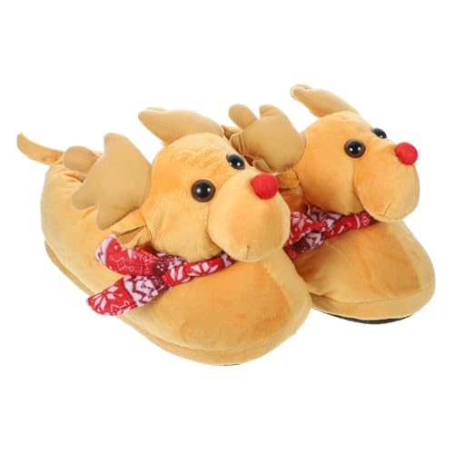 Healeved Weiche Rutschfeste Weihnachts Hausschuhe für Flauschige Indoor Pantoffeln Gemütliche Filzschuhe mit Niedlichem Design Farblich Sortiert für Zuhause Zufällige Farbe von Healeved