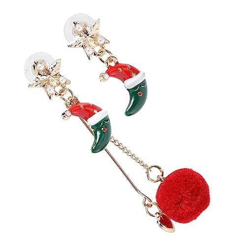 Healeved Weihnachtliche Cartoon Ohrhänger Leichter Metal Ear Dangler mit Silberstift Festliche Tropfenohrringe für Damen Eleganter Ohrschmuck zur Weihnachtszeit Healeved Weihnachtliche Cartoon Ohrhänger Leichter Metal Ear Dangler mit Silberstift Festliche Tropfenohrringe für Damen Eleganter Ohrschmuck zur Weihnachtszeit von Healeved