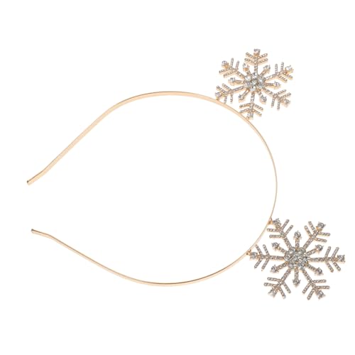 Healeved Weihnachtliches Strass-stirnband Schneeflocken Haarreif Damen Cosplay Party Haarband Bequem Leicht Vielseitig für Festliche Anlässe Wie Weihnachten Silvester Karneval von Healeved