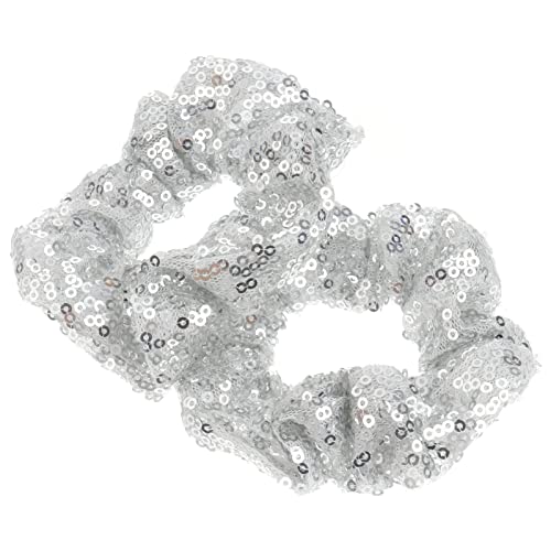 Healeved 2stücke Glitzernde Haargummis Für Weihnachten Farbige Pailletten Haarschmuck Waschen Gesichts Elastische Haargummis Für Damen Und Mädchen von Healeved
