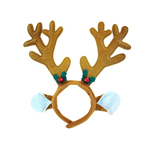 Healeved Weihnachts Haarreif Mit Großen Rentierohren Und Glocken Festlicher Kopfschmuck Für Weihnachten Karneval Und Geburtstagsfeiern Antler Ear Haarband Für von Healeved