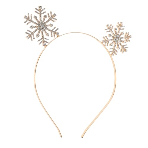 Healeved Weihnachts Stirnband mit Schneeflocken Design Funkelndes Haarband für Damen Accessoire für Partys Karneval und Festliche Anlässe Leicht und Tragbar von Healeved