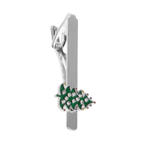 Healeved Krawattenklammer Mit Weihnachtlichem Baumdesign Krawattenhalter Aus Legierung Für Herren Praktisches Zubehör Für Business-anzüge Und Festliche Gelegenheiten von Healeved