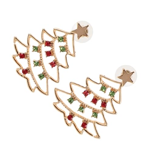 Healeved Weihnachtsbaum Ohrstecker Damen Festlicher Schmuck mit Roten und Grünen Strasssteinen Langlebige Stilvolle Weihnachts und Neujahrs Ohrringe für Festliche Anlässe Healeved Weihnachtsbaum Ohrstecker Damen Festlicher Schmuck mit Roten und Grünen Strasssteinen Langlebige Stilvolle Weihnachts und Neujahrs Ohrringe für Festliche Anlässe von Healeved