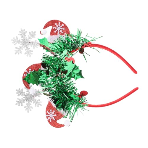 Healeved Neujahrs-stirnband Mit Glitzerstern Streifenmuster Und Roten Folienstreifen Für Weihnachts-kopfschmuck Und Party-outfits von Healeved