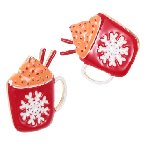 Healeved Weihnachtsohrringe Damen Snowflake Anhänger Kaffee Tasse Ohrstecker Legierung Leicht Elegant Festlicher Schmuck für Weihnachtsfeier Healeved Weihnachtsohrringe Damen Snowflake Anhänger Kaffee Tasse Ohrstecker Legierung Leicht Elegant Festlicher Schmuck für Weihnachtsfeier von Healeved