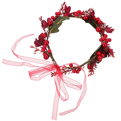 Healeved Xmas Haarschmuck Braut-haarband Mit Beerenkranz Stilvolles Dekoratives Kopfstück Für Hochzeiten Xmas-partys Und Fotoshootings Für Damen Und Besondere Anlässe von Healeved