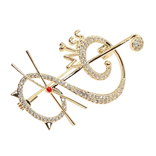 Healeved Zircon Katzenbrosche Niedliche Musiknote Brosche für Damen Hochwertiges Accessoire Kleidung Schals Hüte Einzigartiger Schmuck für Partys Anlässe von Healeved
