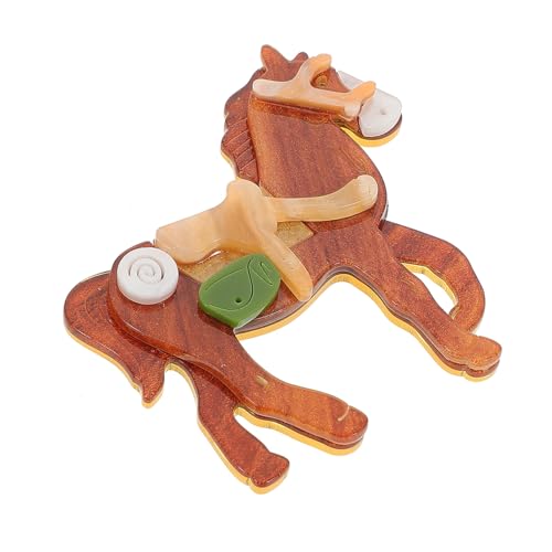 Healeved Pferdebrosche Aus Metall Und Kunststoff Niedliche Tiermotiv-anstecknadel Für Kleidung Rucksack Und Hut Vintage-design Für Damen von Healeved