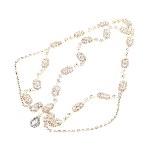 Healeved Brautschmuck Stirnband Funkelnde Strasskette Für Die Hochzeit Brautjungfern-set von Healeved