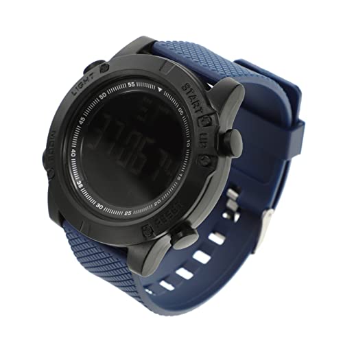 Healeved Digitale Herrenuhr mit Wasserdichtem Design Elektronische Studentenuhr Quarz Uhr für Jungen Leuchtende Armbanduhr Edelstahlarmband von Healeved