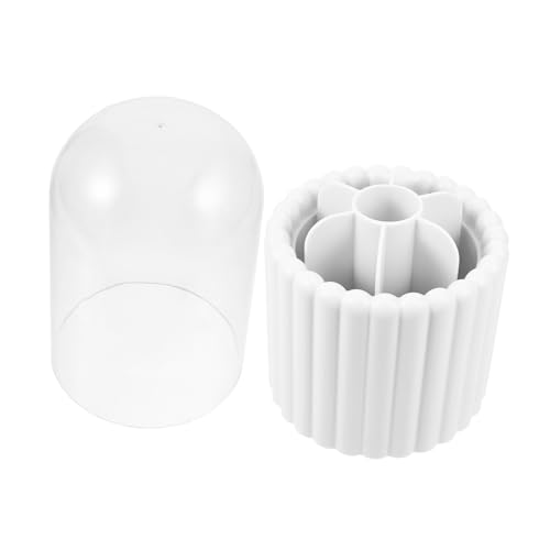 Healeved Makeup Pinsel Organizer Drehbarer Kosmetik Organizer Für Schminktisch Platzsparend Und Praktisch Für Make-up Pinsel Und Zubehör Großes Volumen von Healeved