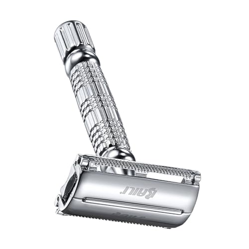 Healeved manueller Rasierer on shave razor bartpflege Rasierer für die Männerrasur Gesichtsrasierer für Männer herrenrasierer zweischneidiger Bartrasierer Sicherheitsrasierer Silver Healeved manueller Rasierer on shave razor bartpflege Rasierer für die Männerrasur Gesichtsrasierer für Männer herrenrasierer zweischneidiger Bartrasierer Sicherheitsrasierer Silver von Healeved