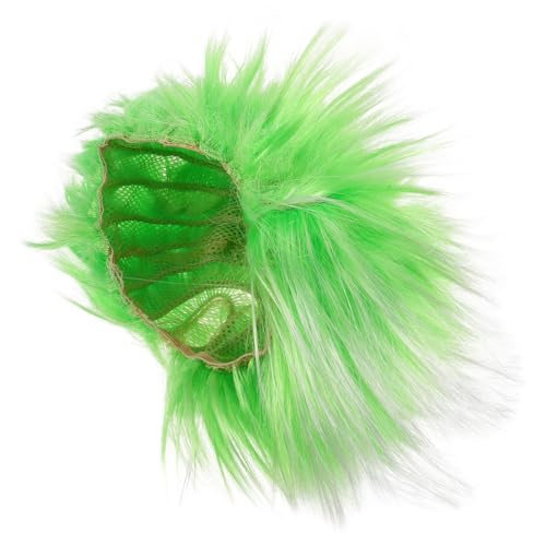 Healeved übertriebene Afro-Perücke Perücke Männer Maskerade gefälscht Partyperücken stachelig grüne Perücken Clown-Perücke grüne Afro-Perücke p Seide Light Green von Healeved