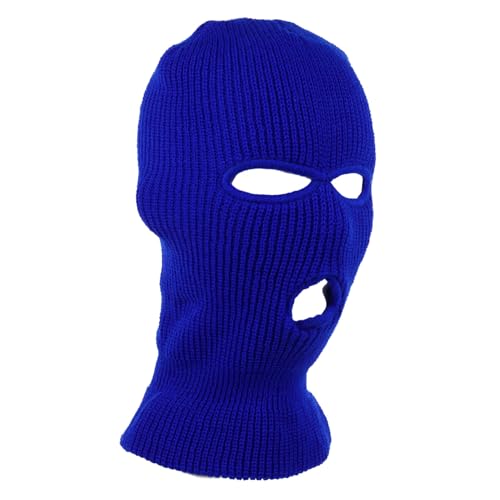 Healeved Winddichte Strickmütze Für Radfahren 3-loch Gesichtsschutz Halsabdeckung Aus Wollgarn Unisex Winter Mütze Für Outdoor Aktivitäten von Healeved