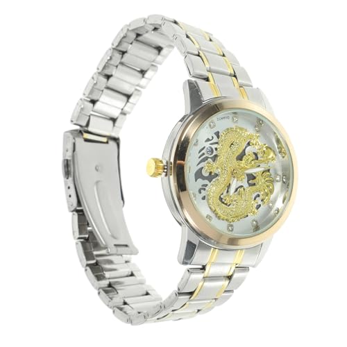 Healeved wasserdichte Herren Armbanduhr mit Quarzwerk Elegantes Edelstahlarmband Verstellbar für Büro und Alltag Stilvolle Business Uhr mit Einzigartigem Hohlraum Design Langlebig und von Healeved