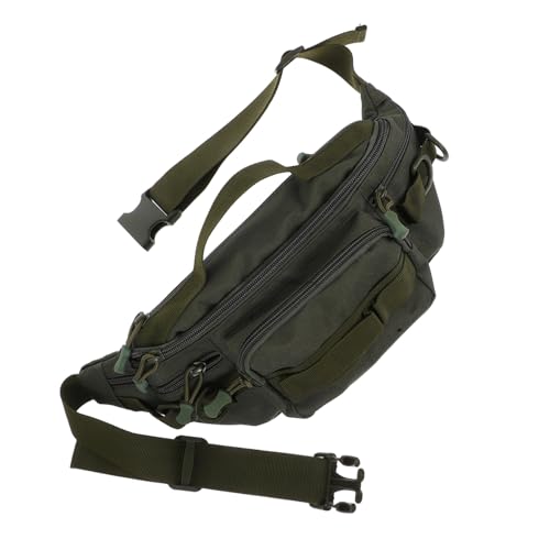 Healeved wasserdichte Herren Hüfttasche mit Mehreren Fächern und Flaschenhalter Leichte Angeltasche für Outdoor Wandern Radfahren und Reisen Verstellbarer Gurt Robustes von Healeved
