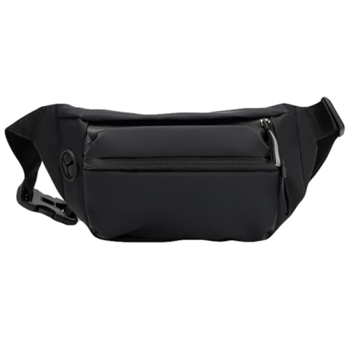 Healeved wasserdichte Verstellbare Herren Hüfttasche mit Anti-diebstahl Funktion Vielseitige Outdoor Bauchtasche für Camping Wandern Joggen und Alltag Praktische Handytasche in Schwarz von Healeved