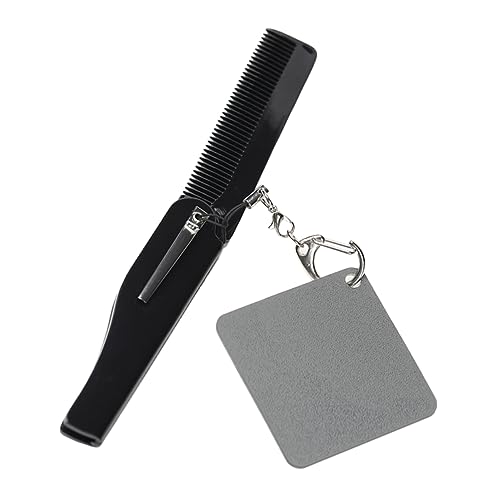 Healeved Faltbarer Reisekamm Mit Spiegel Und Schlüsselanhänger Kompakter Bartkamm Für Männer Tragbar Und Leicht Für Unterwegs Und Haarstyling Aus Robustem Material Gefertigt Healeved Faltbarer Reisekamm Mit Spiegel Und Schlüsselanhänger Kompakter Bartkamm Für Männer Tragbar Und Leicht Für Unterwegs Und Haarstyling Aus Robustem Material Gefertigt von Healeved
