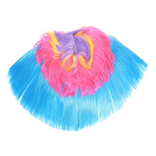 Healeved Rainbow Punk Perücke Für Karneval Und Halloween Bunte Cosplay-perücke Mit Sicherem Sitz Für Partys Und Festliche Anlässe Unisex Einfach Zu Tragen von Healeved