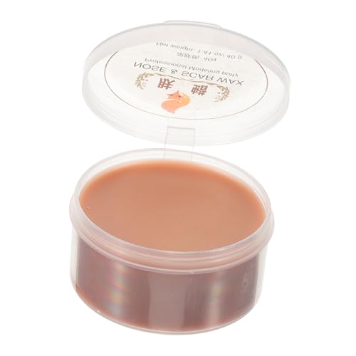 Healeved Realistisches Gesicht Künstliches Narbenwachs Halloween-make-up-teil Spezialeffekt-make-up-wachs Modellierwachs für Partys 40 G Tiefe Haut von Healeved