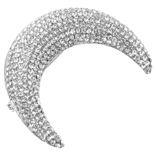 Personalisierte Mondbrosche mit Anstecknadel für Anzug Hut Schal Elegantes Kleidungszubehör für Besondere Anlässe Dekoration von Healeved