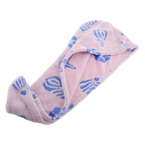 Trockene Haarkappe Haarspangen Mit Strass Leerer Spiegel Handtücher Automatische Abdeckung Modische Haarspangen Eitelkeitsspiegel Kappendeckel Schminkspiegel Korallenvlies Rosa Healeved von Healeved