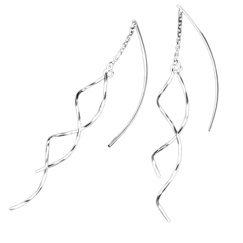 Healife Ohrringe Silber 925 - Elegante, Lang, Gewellt & Verdreht - Hängendes Design - Geschenk für Damen, Freundin, Mama Healife Ohrringe Silber 925 - Elegante, Lang, Gewellt & Verdreht - Hängendes Design - Geschenk für Damen, Freundin, Mama von Healife
