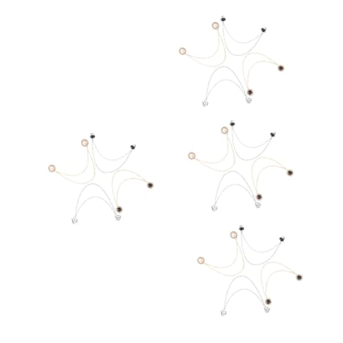 Healifty 4 Sätze Teiliges Dekorative Strickjacken Clips Mit Kette Vintage Broschen Für Schals Kragen Und Pullover Für Und Accessoires 4 Stück * 4 von Healifty