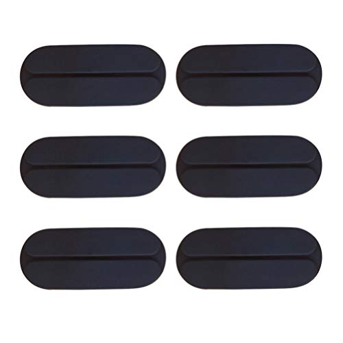 Healifty 6 stücke BH Strap pad silikon rutschfeste unsichtbare Mini silikon schulterkissen für mädchen Frauen Dame (schwarz) von Healifty