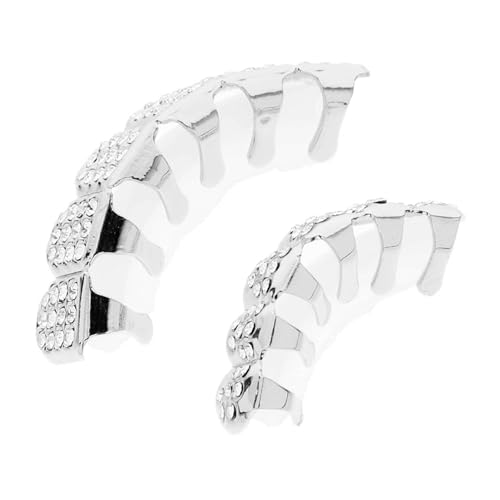 Healifty Zahn Grills Abnehmbar Für Dekoration Hip Hop Party Accessoires Mit Strass Glanz Für Erwachsene von Healifty