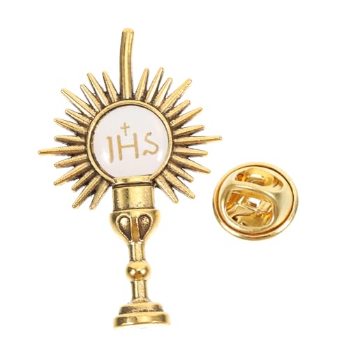 Healifty Kreuz Brosche Anstecknadel für Erstkommunion Religiöse Accessoires für Frauen und Mädchen Geeignet für Jacke Hut und Kleidung von Healifty
