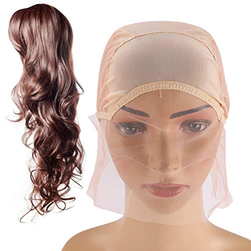 Healifty Spitze Perückenkappe mit Verstellbaren Trägern Perücke Machen Kappe für Frauen Perücken Machen (Beige) von Healifty