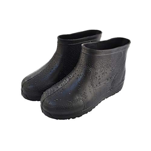 Healifty wasserdichte Regenstiefeletten Chelsea Boots rutschfeste leichte Gartenschuhe für Erwachsene Größe 40 schwarz von Healifty