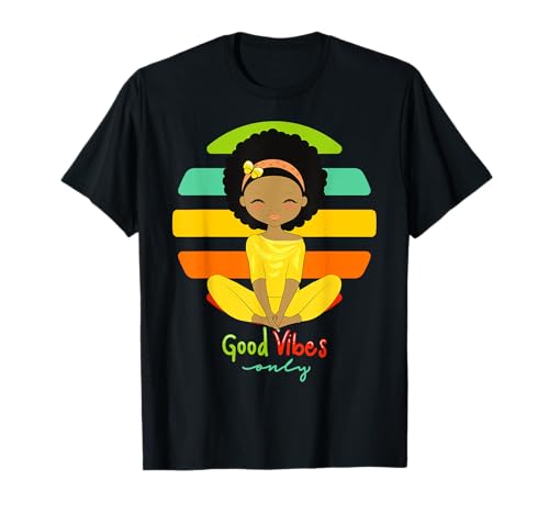 Good Vibes Only, süßes Mädchen, Retro-Vintage-Design T-Shirt Good Vibes Only, süßes Mädchen, Retro-Vintage-Design T-Shirt von Healing Vibes