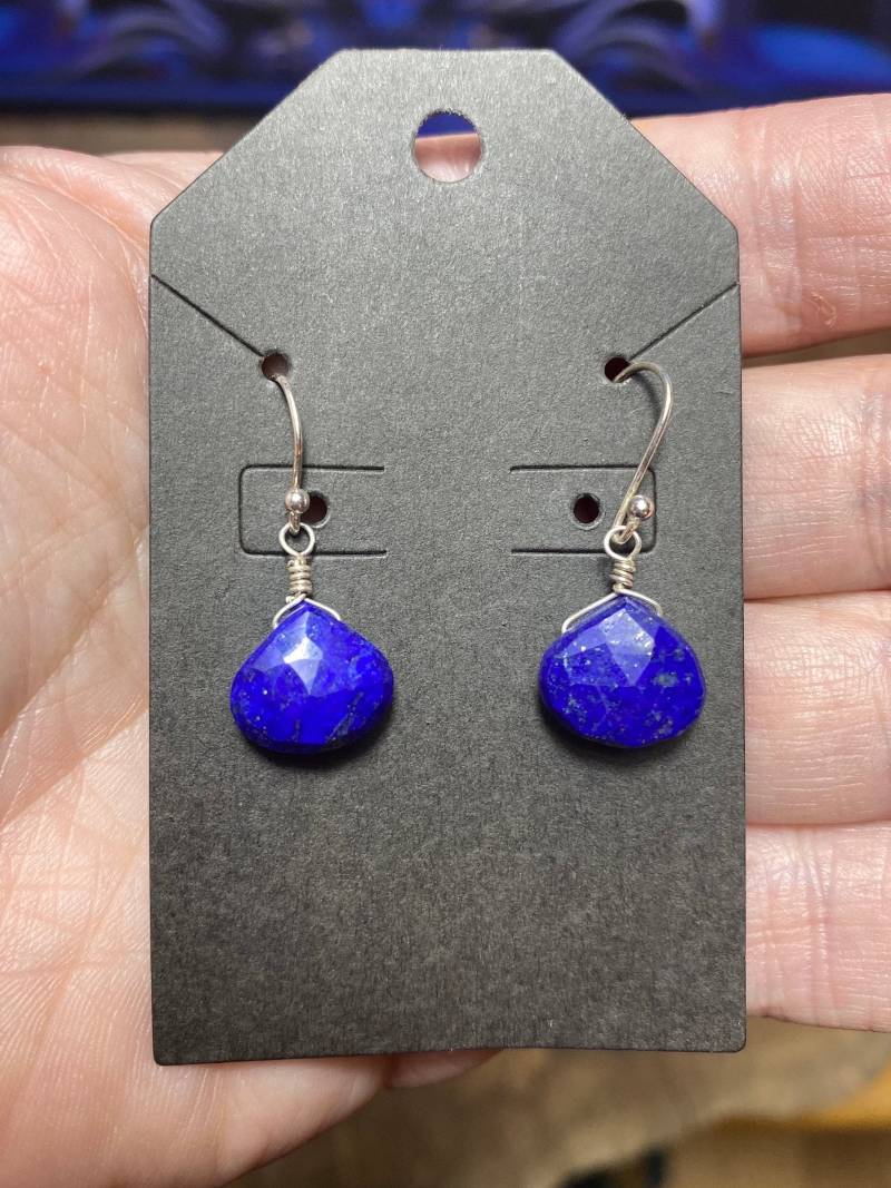 Lapislazuli Sterling Silber Ohrringe Lapislazuli Sterling Silber Ohrringe von HealingCrystalz