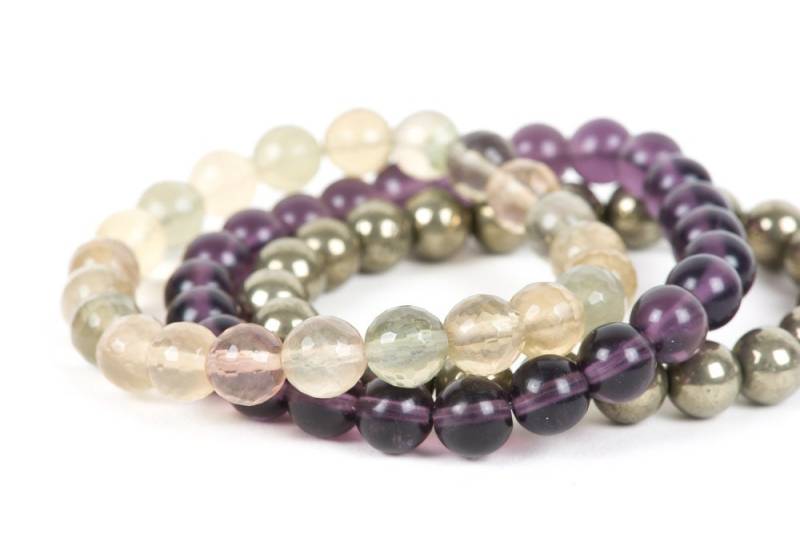 Echtes Fluorit-Armband, Gelbes Gemsteinfarbe, Handgefertigter Schmuck von HealingGemstone